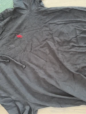Svart långärmad Ralph lauren  - Säljer en svart t-shirt med korta ärmar och en broderad röd logga på bröstet. T-shirten har en klassisk passform och är gjord i mjuk bomull. Perfekt till jeans eller shorts för en clean och enkel stil. Passar dit som är 170