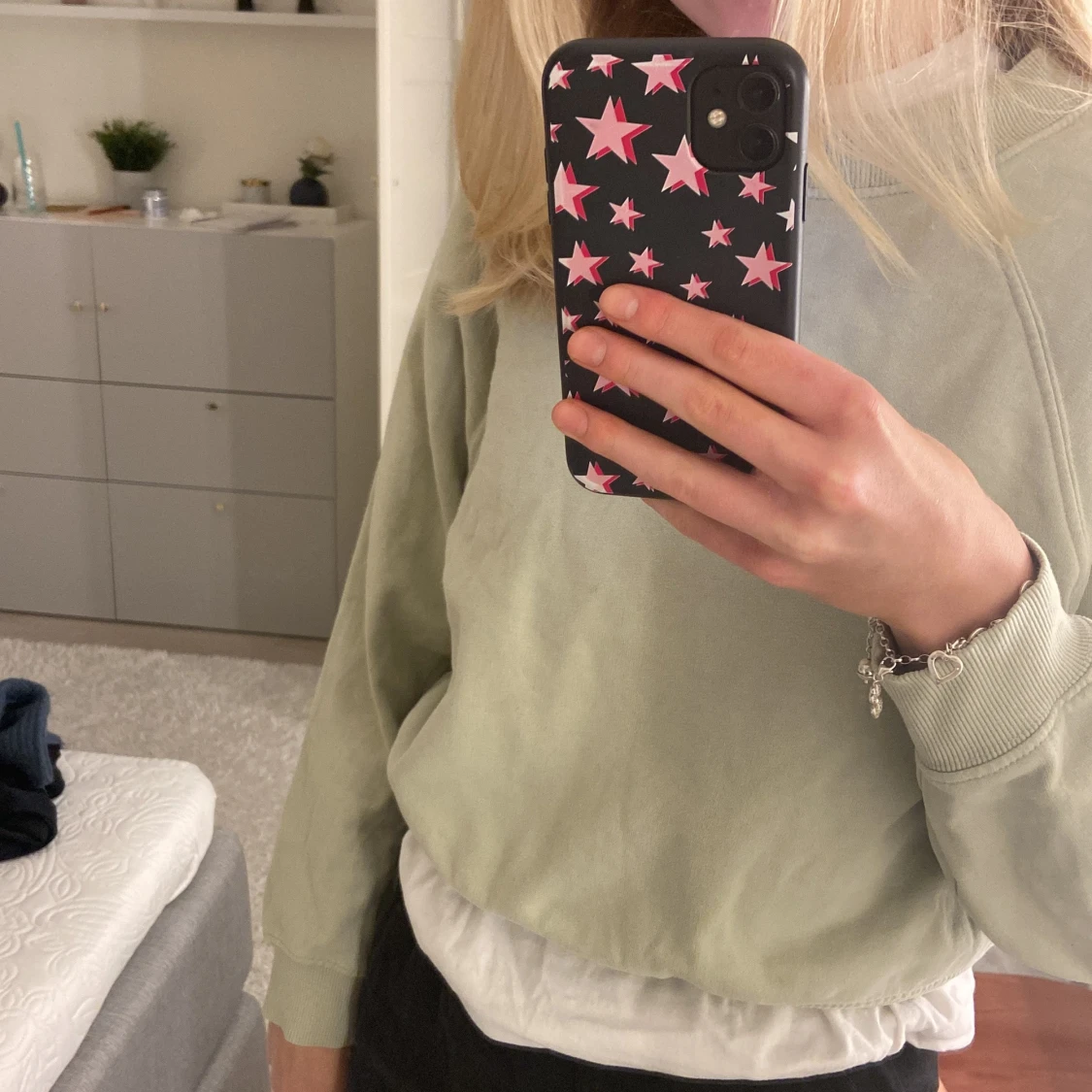 Grön sweatshirt  - 90