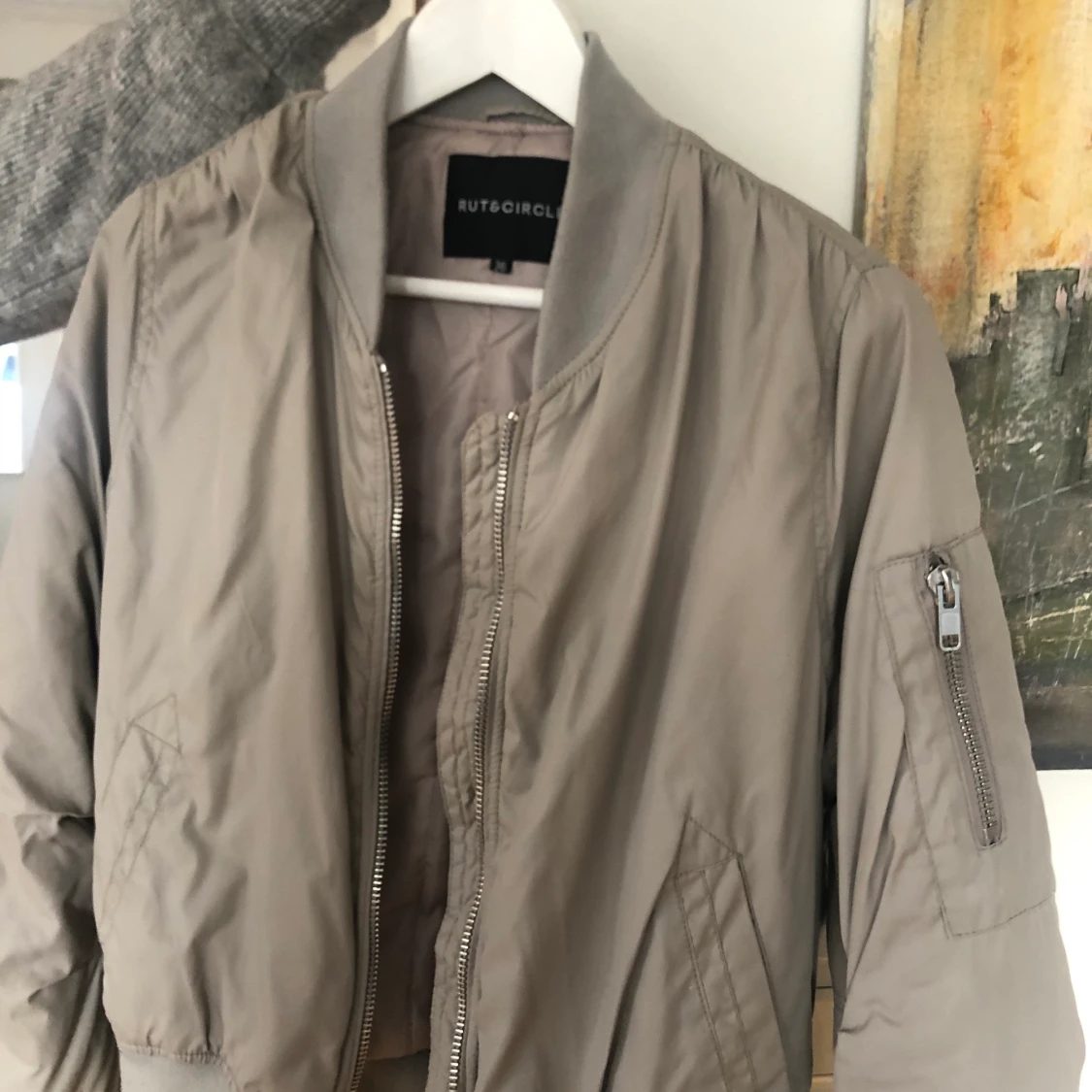 Grå bomberjacka  - 90