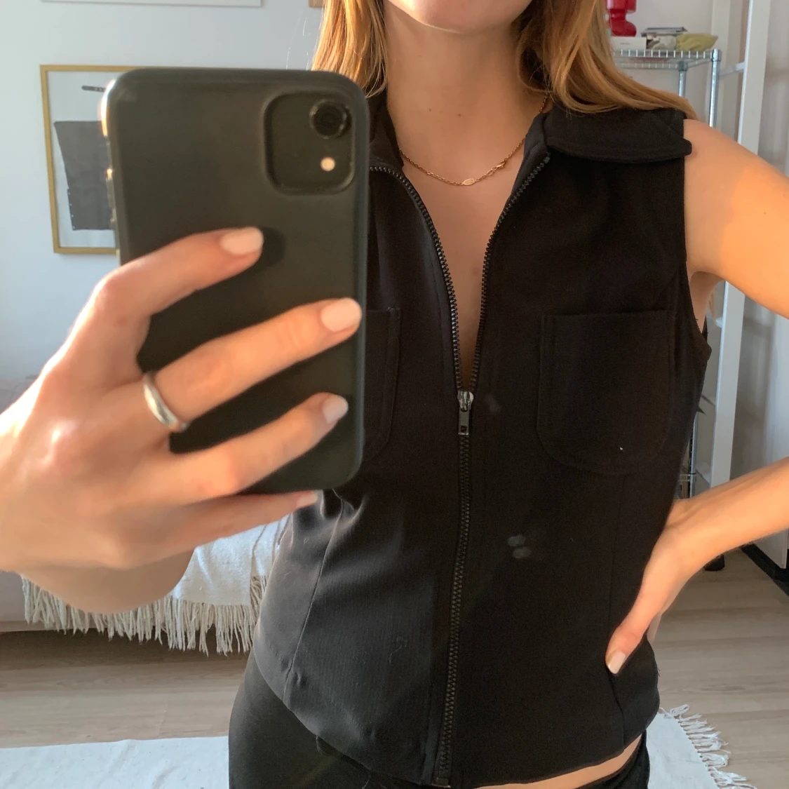 Väst med dragkedja - 90