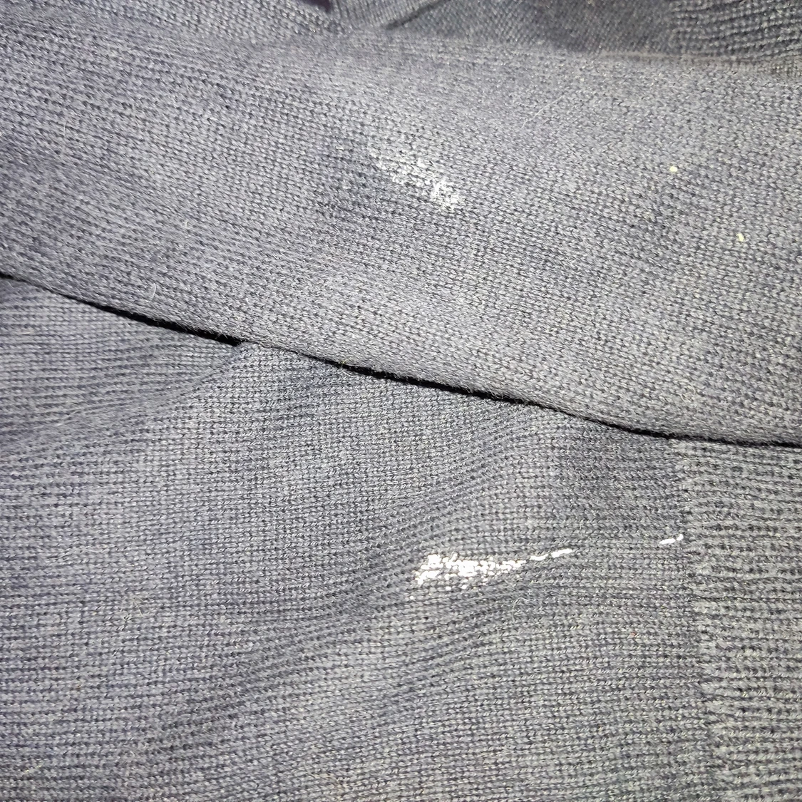 Basic, bekväm, mörkblå kofta - 91