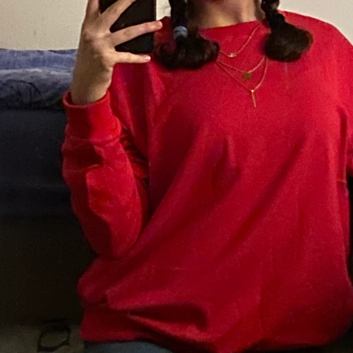 Skön röd tröja - 90