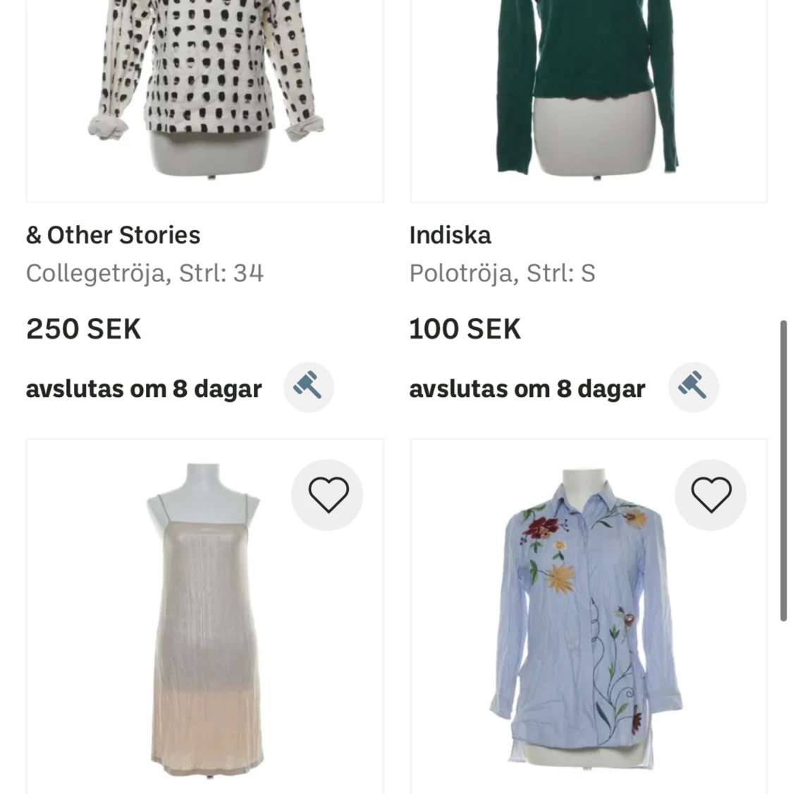 Mängder med kläder och skor!