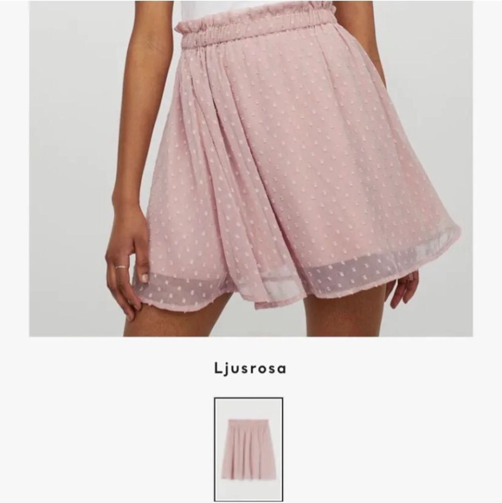 Snygg rosa kjol - H&M | Plick Second Hand