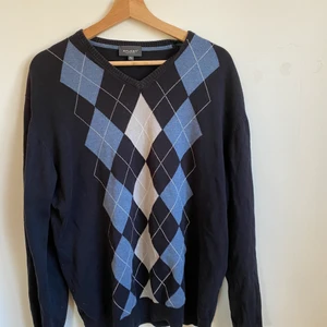 Sweatshirt  - Blårutig sweatshirt 