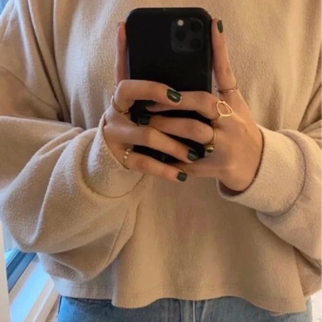 Beige Turtleneck Sweater