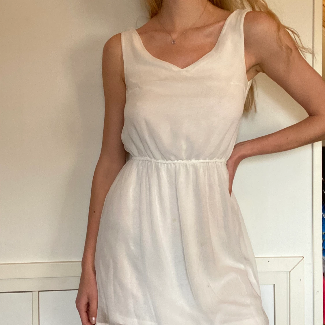 Vit klänning
