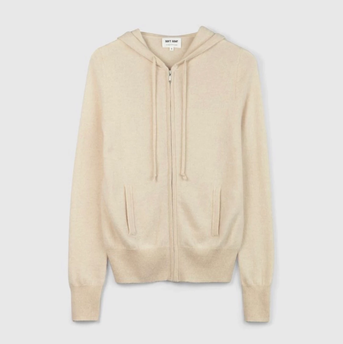 Soft goat zip hoodie