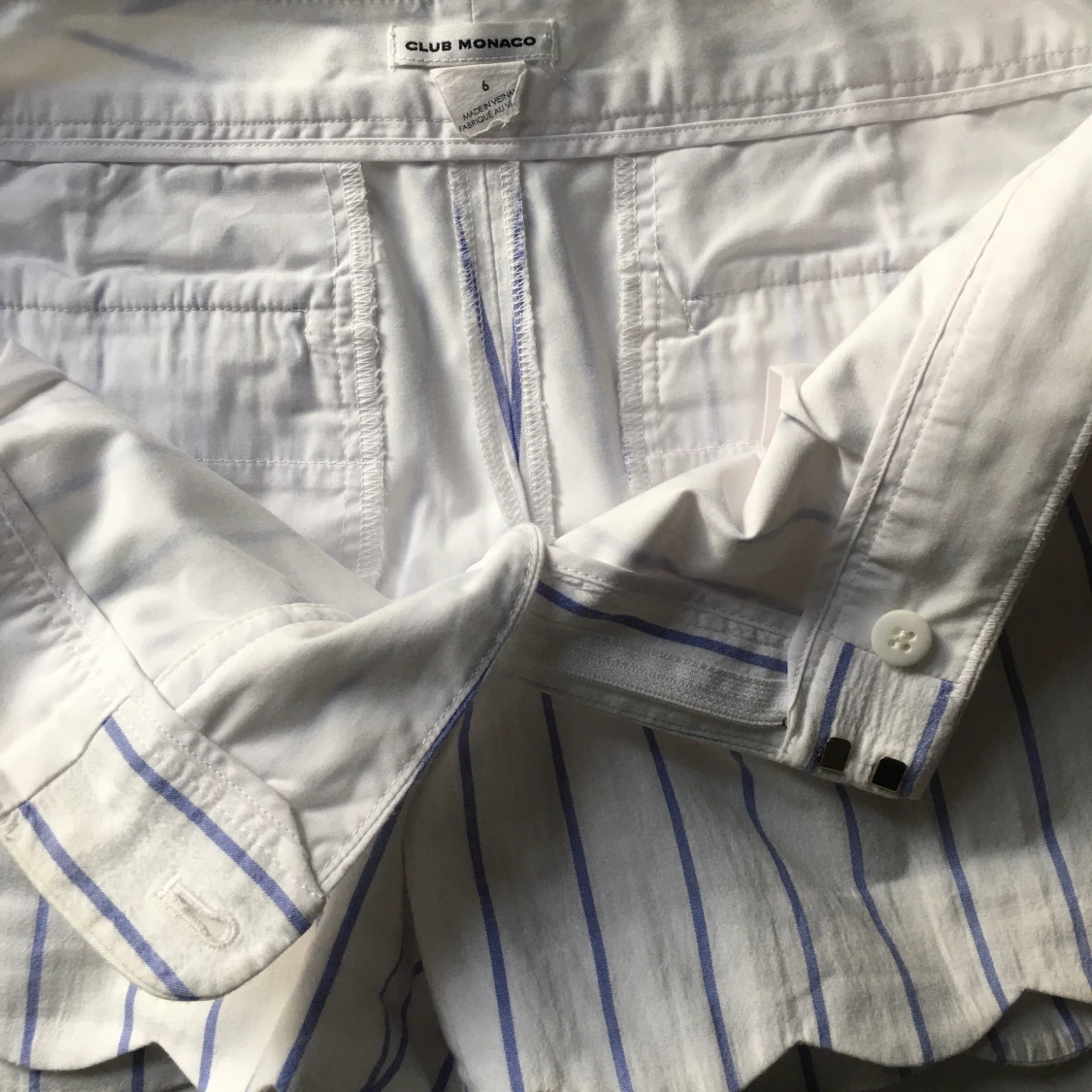 Club Monaco shorts blå vit randig S-M - 91