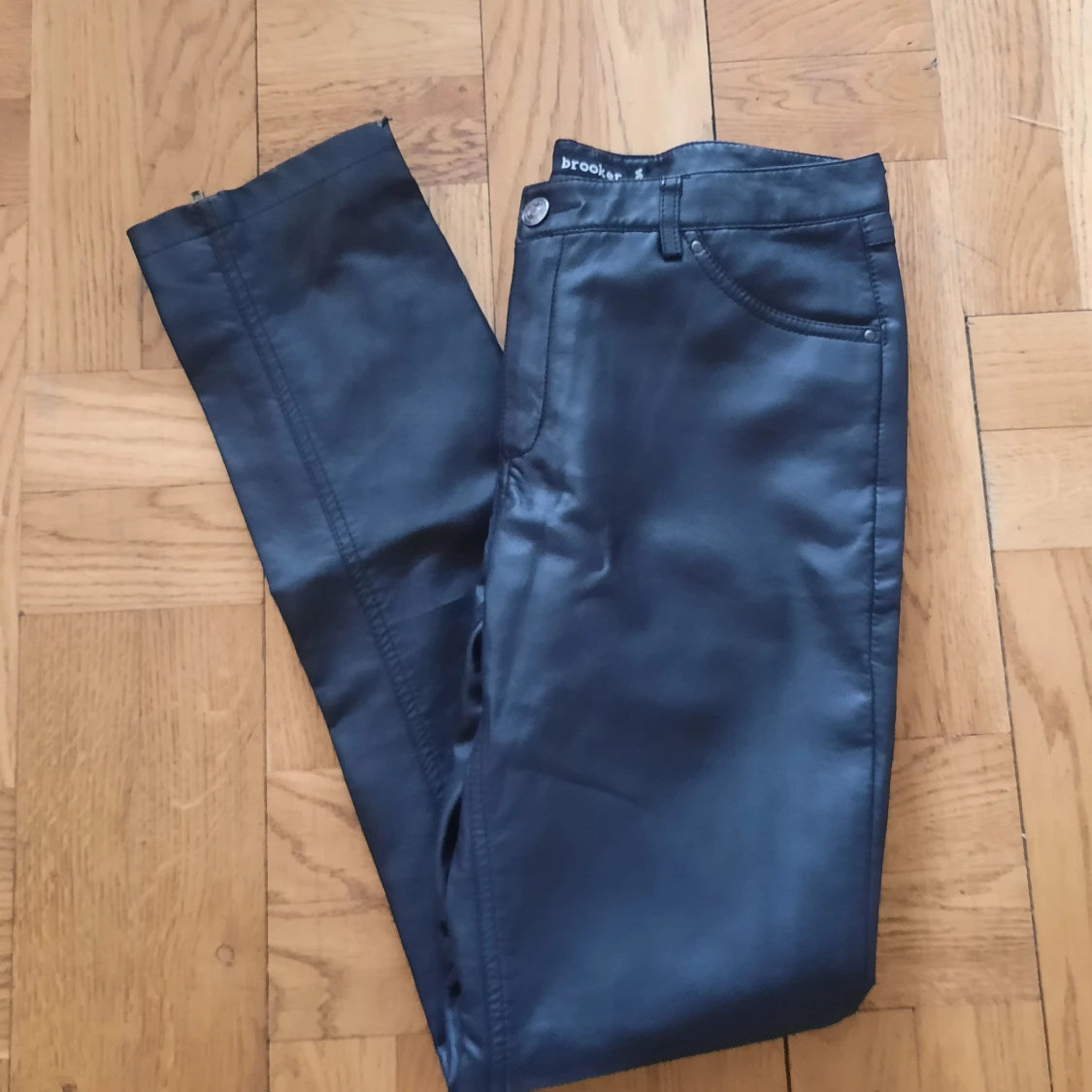 Brooker läderbyxor Strl S