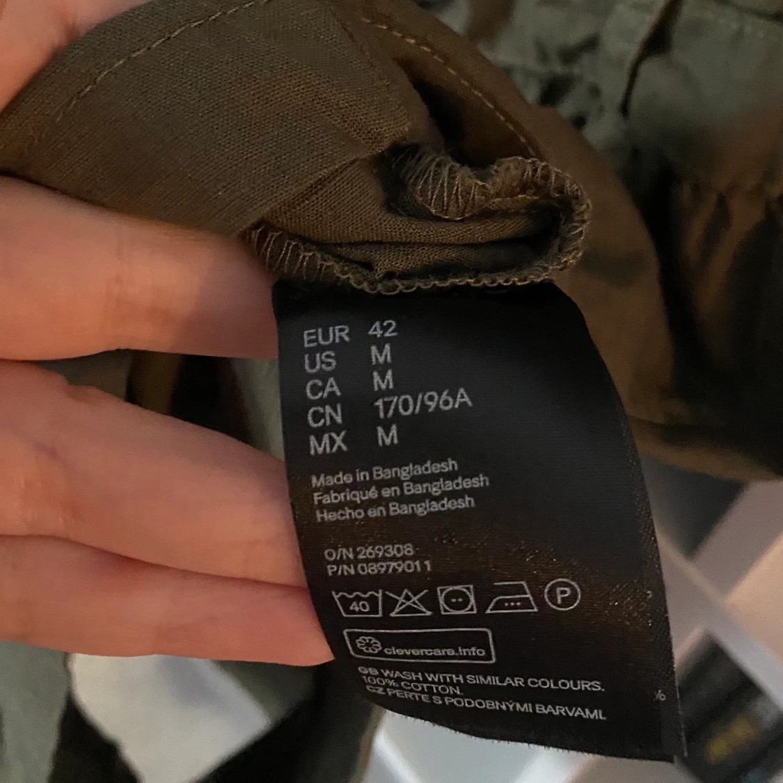 Khakigrön utility jumpsuit med skärp - 91