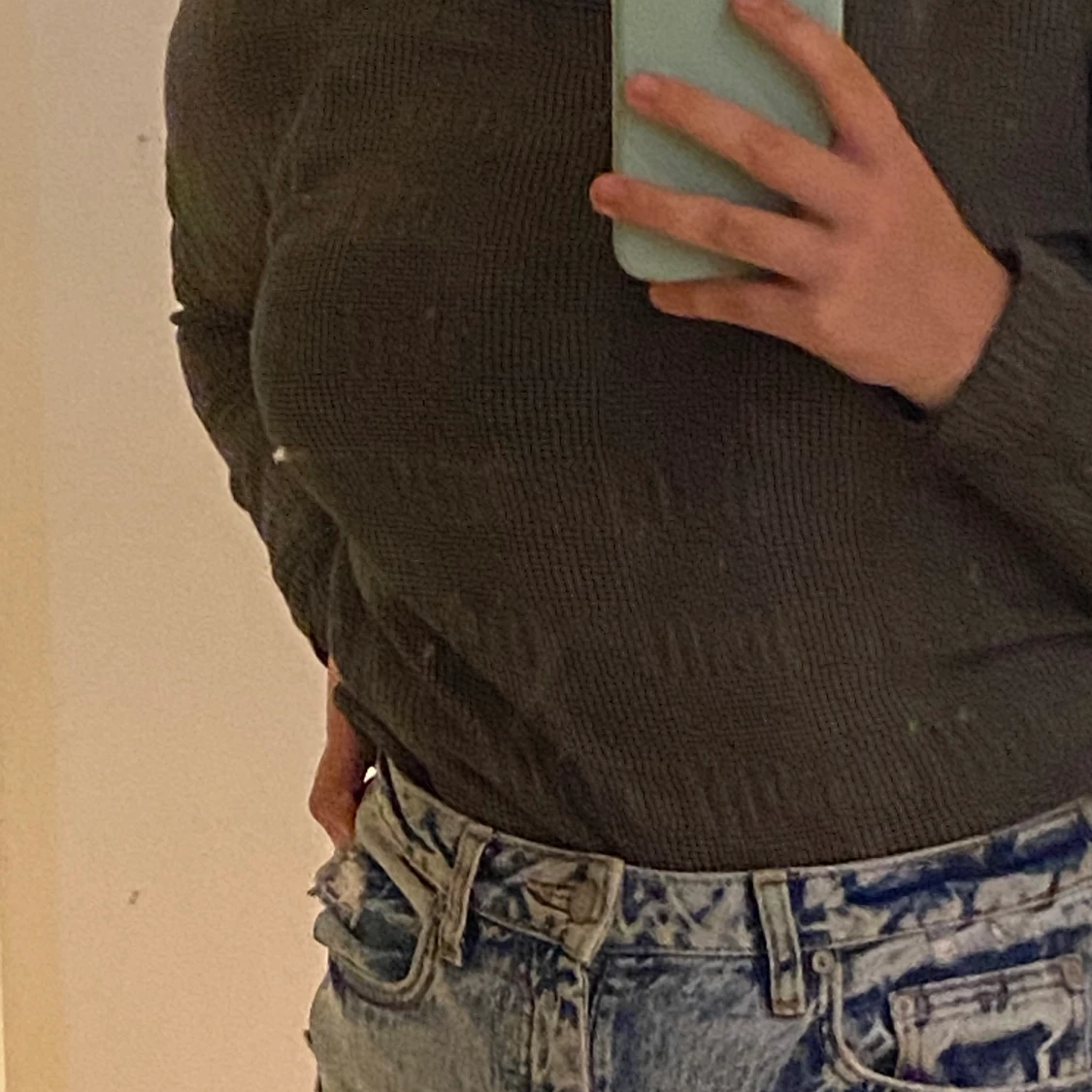 Stickad Sweatshirt  - 90