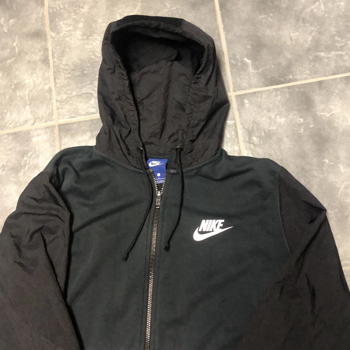 Adidas hoodie, zip, svart - 90