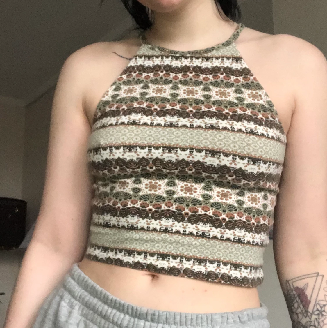 mönstrat linne  - 90