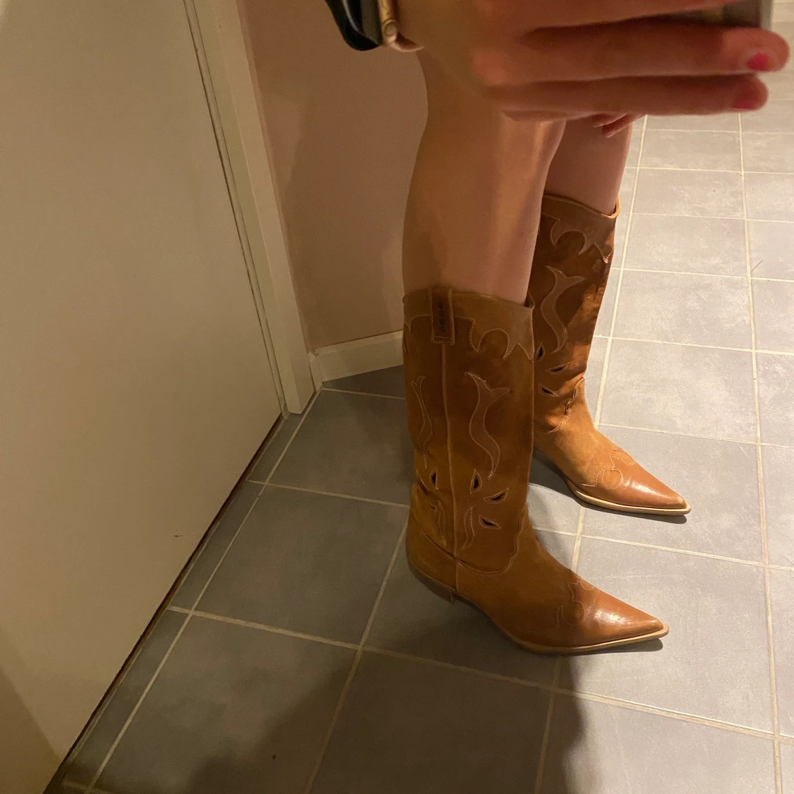 cowboyboots med detaljer⚡️⚡️ - 90