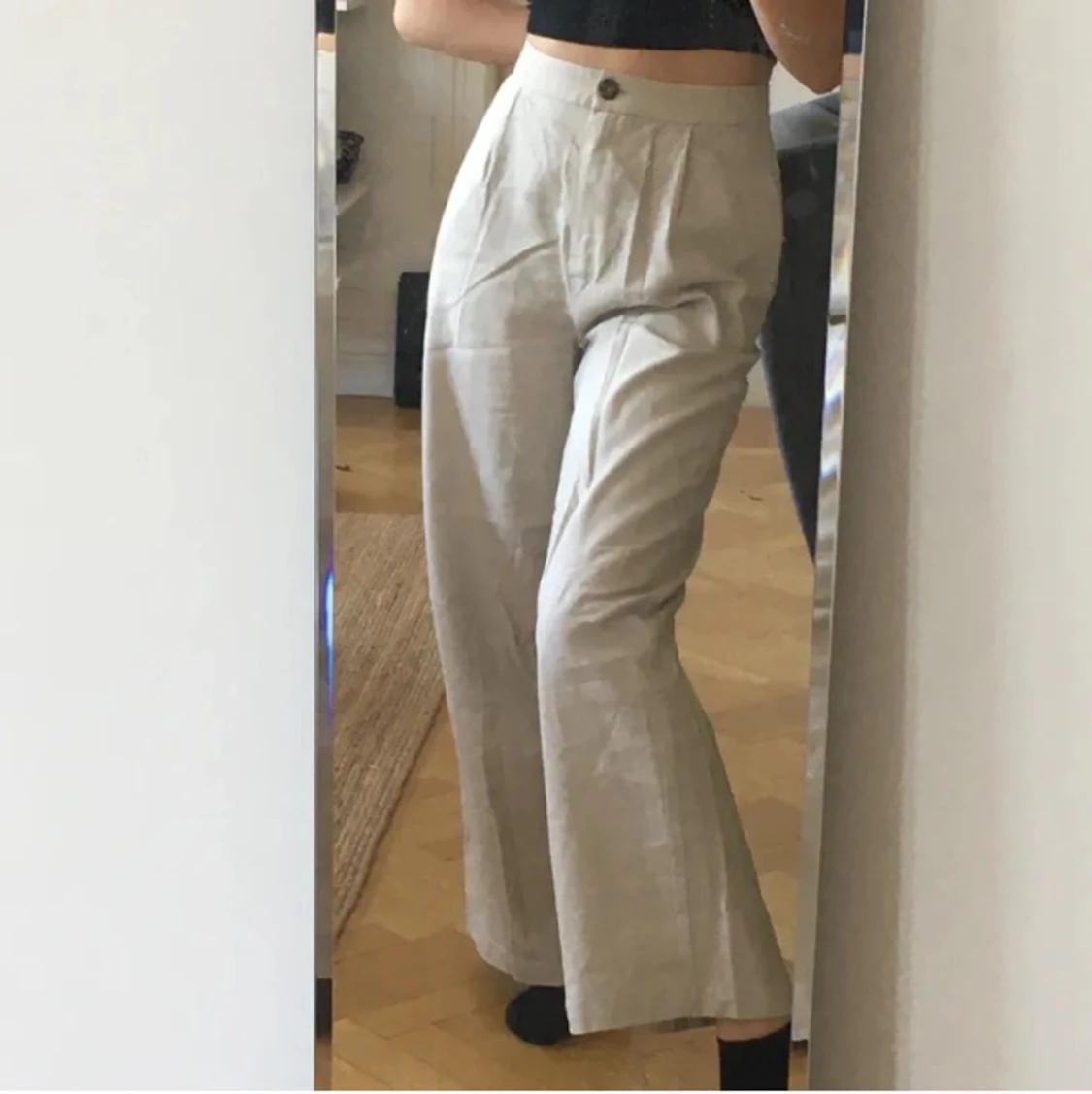 Asos beiga linnebyxor - strl 38