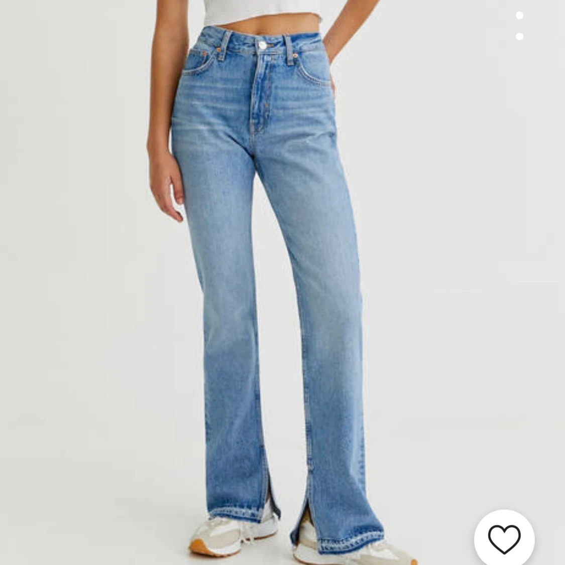Jeans med slit