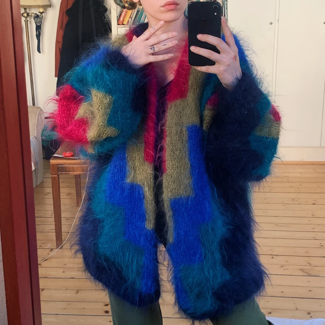 Färgglad cardigan  - 91