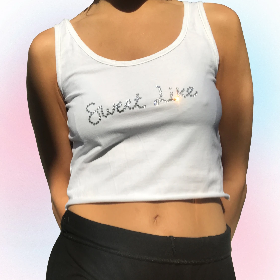 Topp med rhinestones