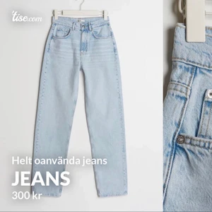 Helt oanvänd jeans ifrån Gina Tricot - Helt nya, strl 36 passar de som är lite längre jag är 170 och dessa är lite långa och stora till mig. Nypris 600kr 