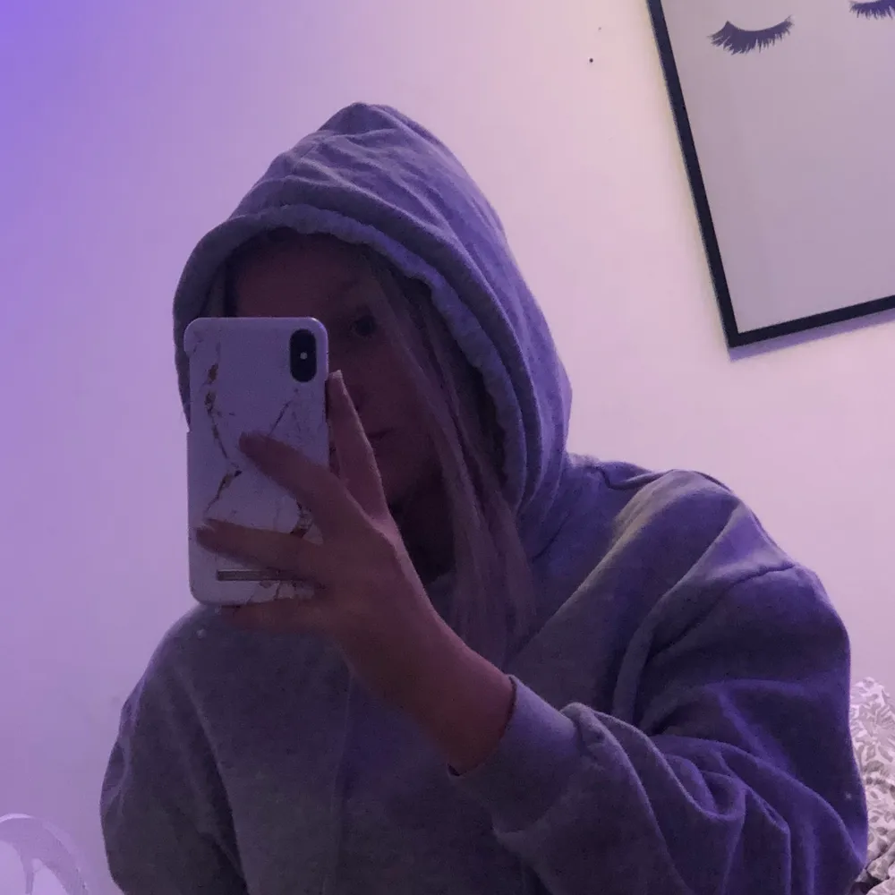 Säljer min gråa hoddie på grund av att jag inte använder den längre, den är i bra skick och inget fel på den💗 hör av dig om du är intresserad och ska ta redan på hur mycket frakten går på☺️. Hoodies.