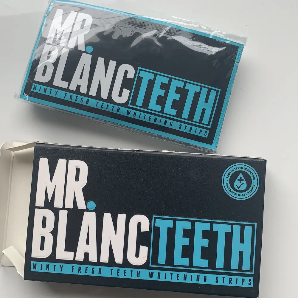 Oöppnad MR. Black teeth, minty fresh teeth whitening strips. Fick den som present men den är ej plomberad och kan därför inte returnera den. Original pris 299kr. Övrigt.