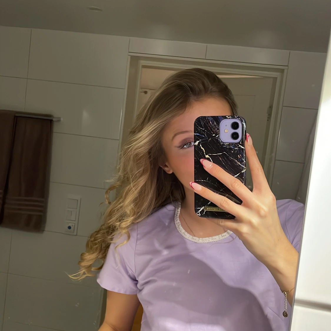 jättesöt babylila topp - 90