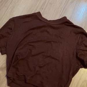 En brun croppad T-shirt i storlek 36 - Använt den 1-2 gånger så den är i väldigt bra skick, köparen står för frakten 