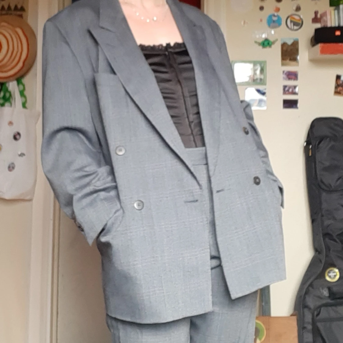 grått kostym set - 90
