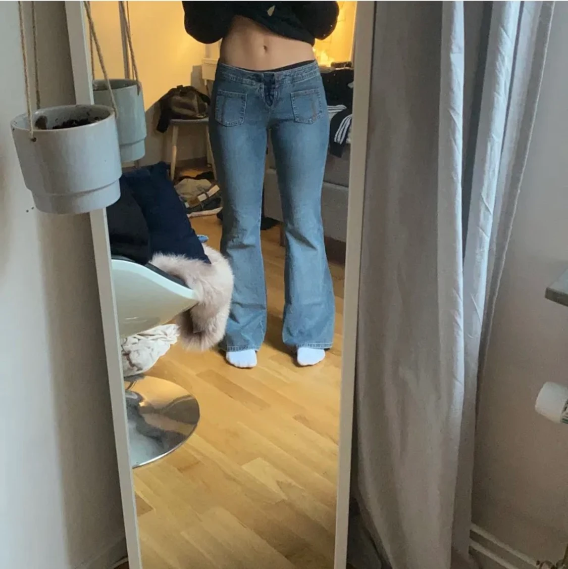 Lågmidjade jeans