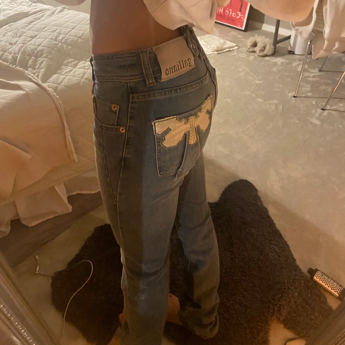 Jeans lågmidjade - 91