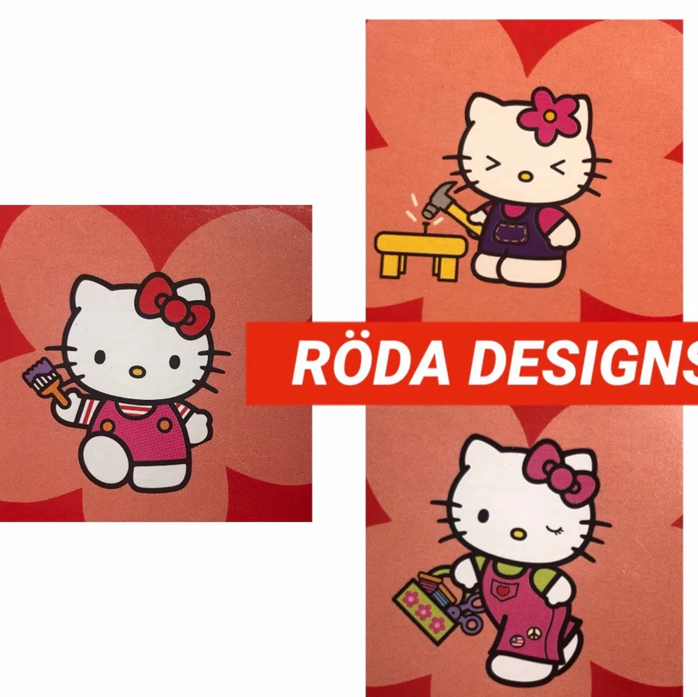 Röda Hello kitty örhängen💖 egencraftade! Flera val av motiv finns på bild 2, samt flera alternativ av färg o motiv på mina andra annonser så checka dom! 29kr inklusive frakt!💖PUSS O KRAM💖 . Övrigt.