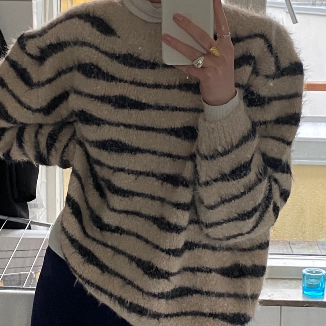 Oversize stickad tröja