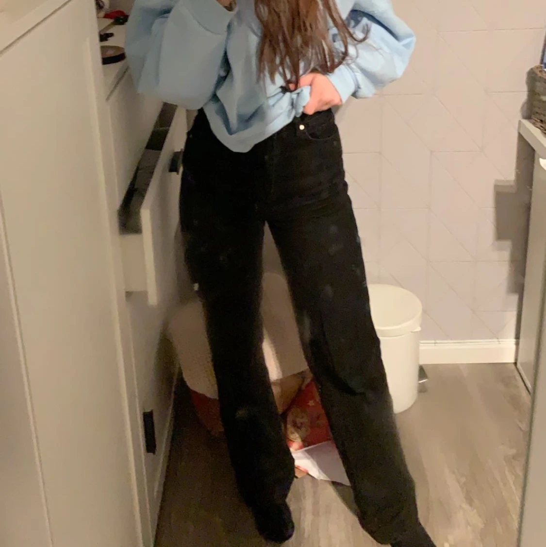 Långa raka jeans - 90