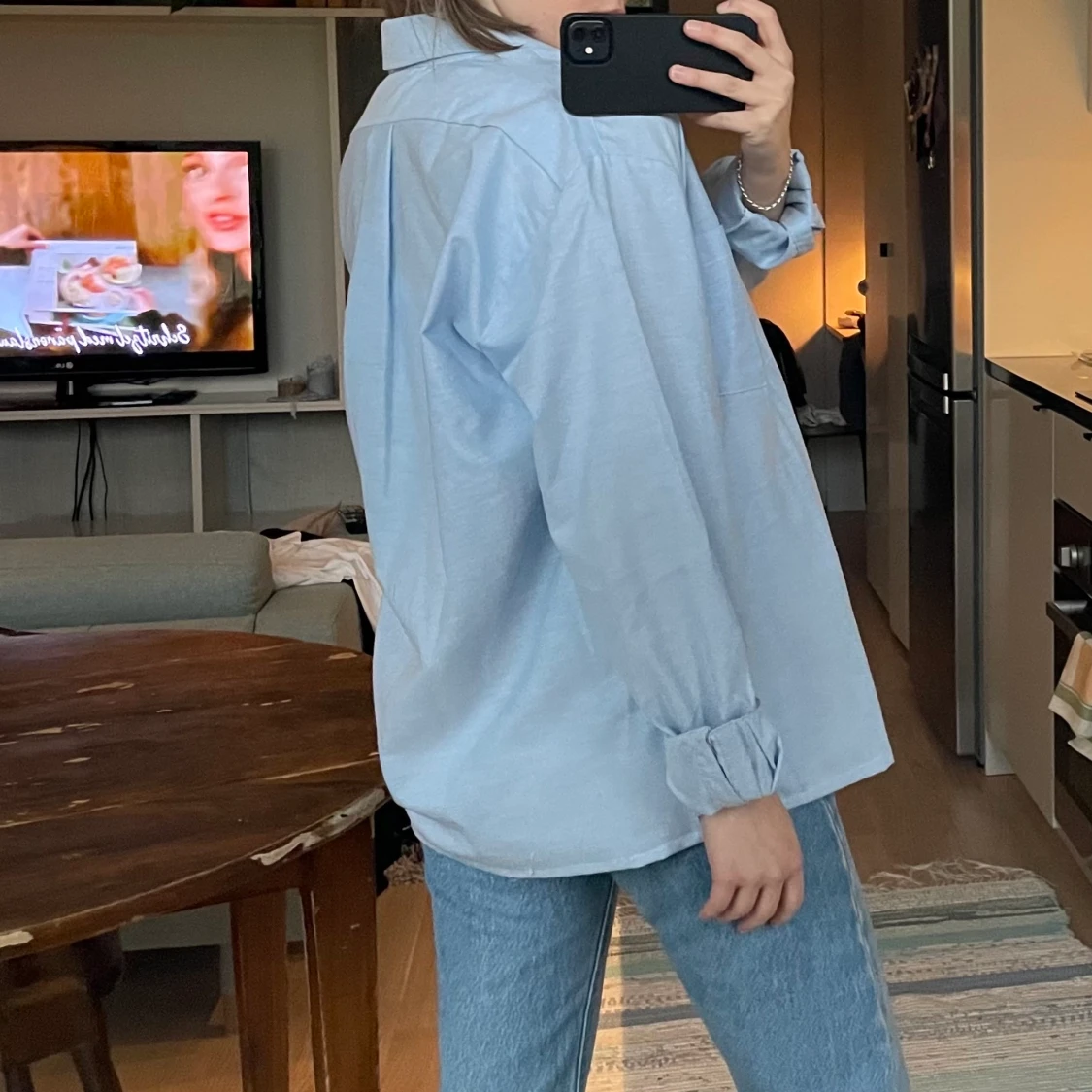 Ljusblå skjorta  - 90