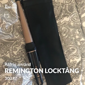 Locktång  - En helt oanvänd remington locktång, ger superfina lockar och lätt att använda. Köptes för 1000kr och säljs för 300kr 🤗jag kan frakta och köparen står för det!