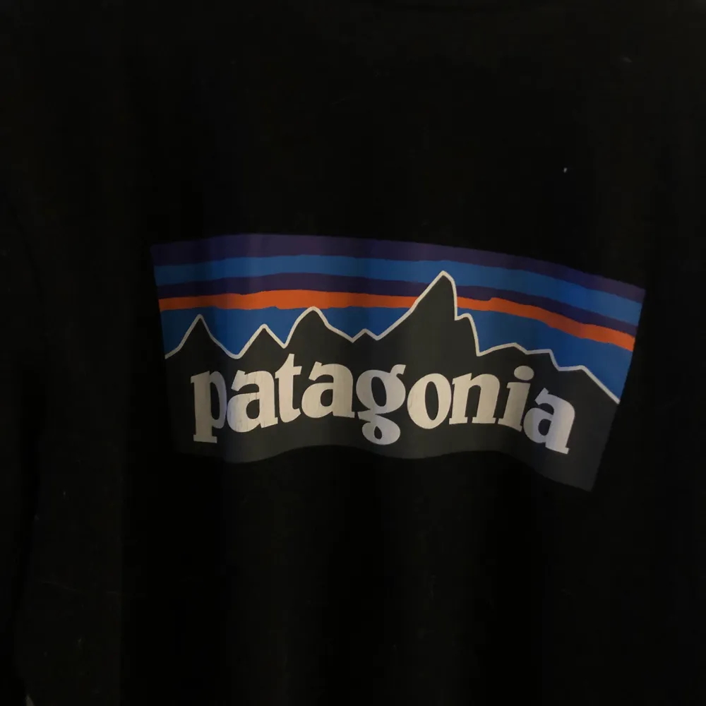Snygg svart långärmad tröja från patagonia, fint skick 💘 Stl. M. Köparen står för frakten ✨ . Tröjor & Koftor.