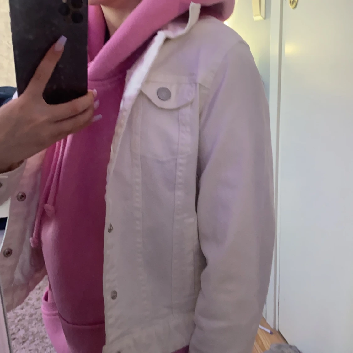 Vit jeansjacka  - 90