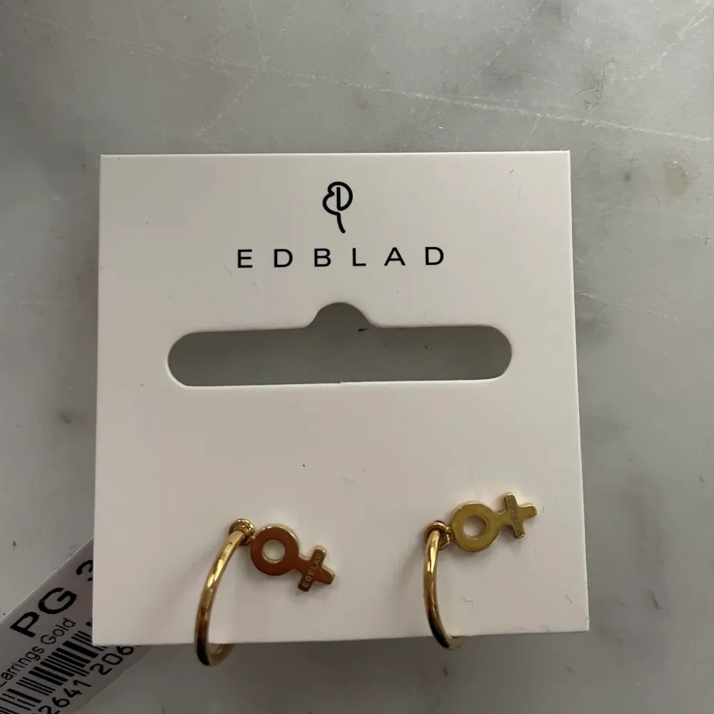 Så fina örhängena med en ”kvinnosymbol ”från Edblad. Säljs pga att jag har ett liknande par. Helt oanvända och aldrig testade❤️. Accessoarer.