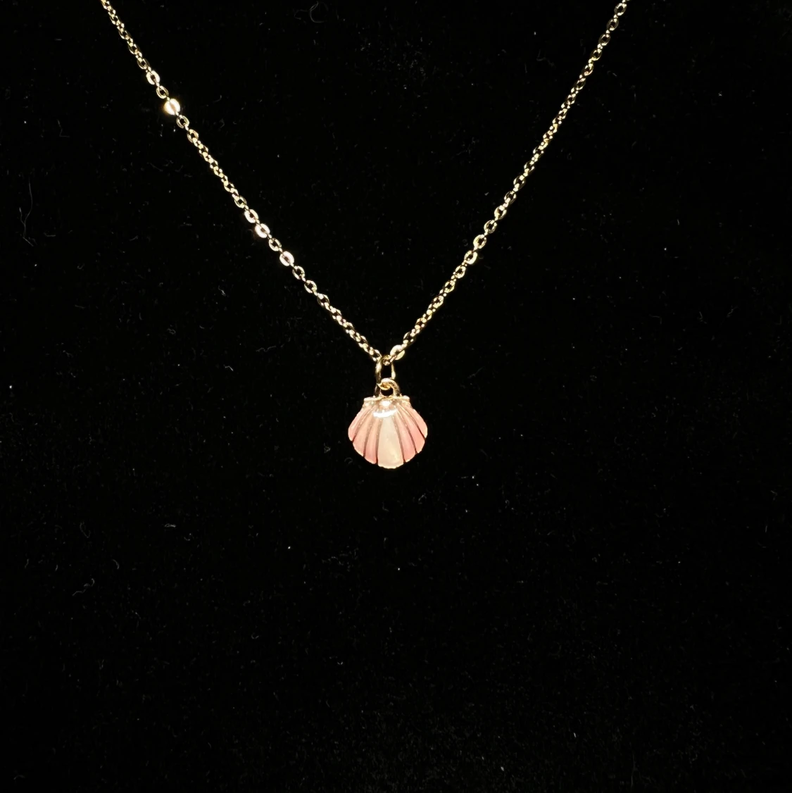 Halsband, snäcka - rosa