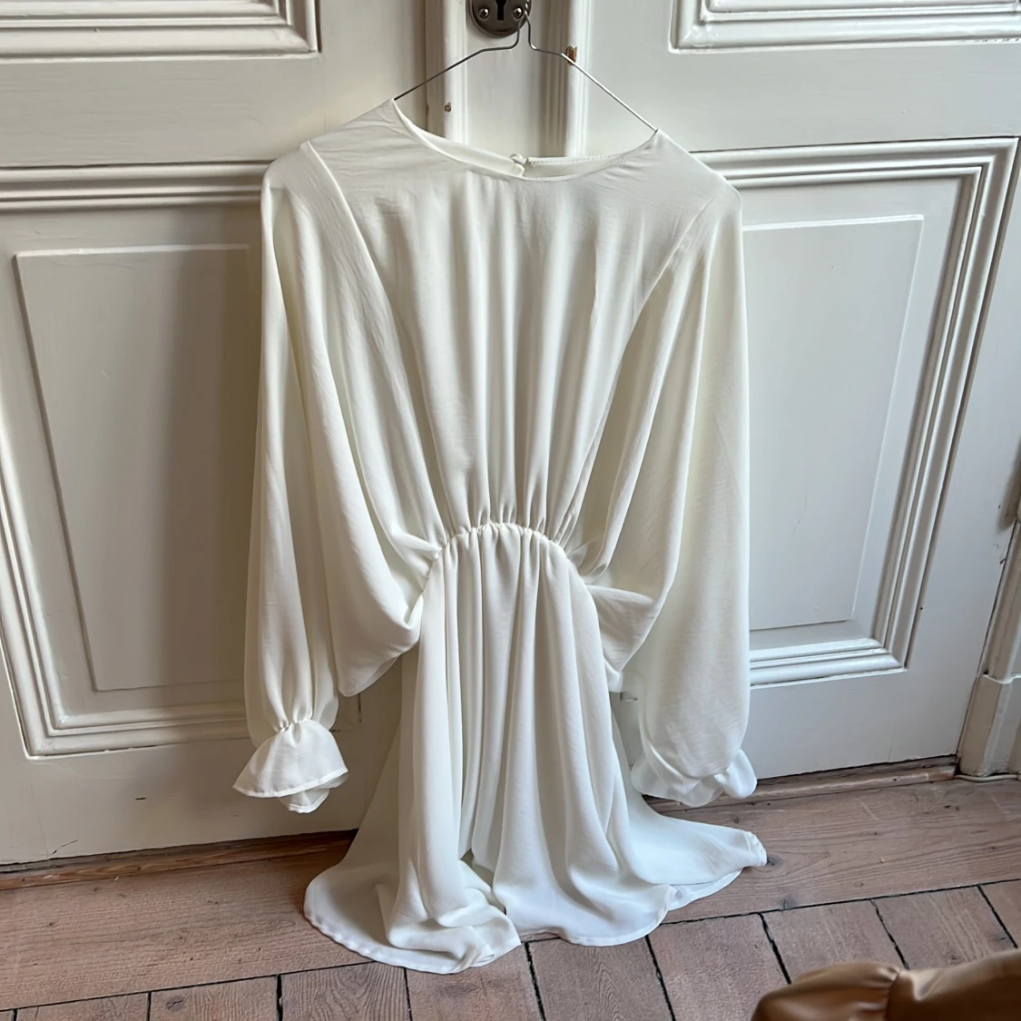 Vit sommar klänning - 90