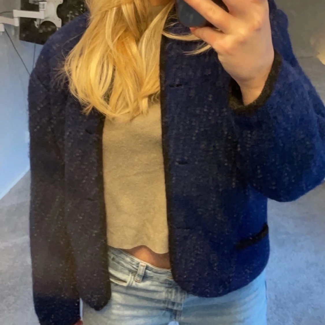 Marinblå kappa - 91