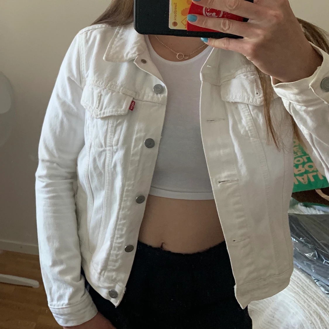 Vit jeansjacka Levi’s - 90