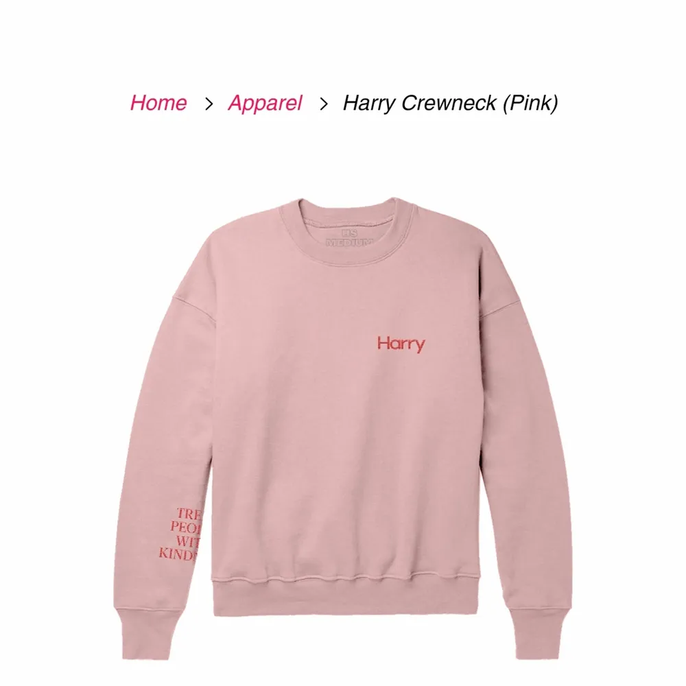 Hej! Jag undrar om någon vill byta min rosa Harry Styles sweatshirt mot en Louis Tomlinson hoodie eller sweatshirt. Älskar denna men jag passar inte jättebra i den tycker jag. Skriv till mig för fler bilder. 🙂. Hoodies.