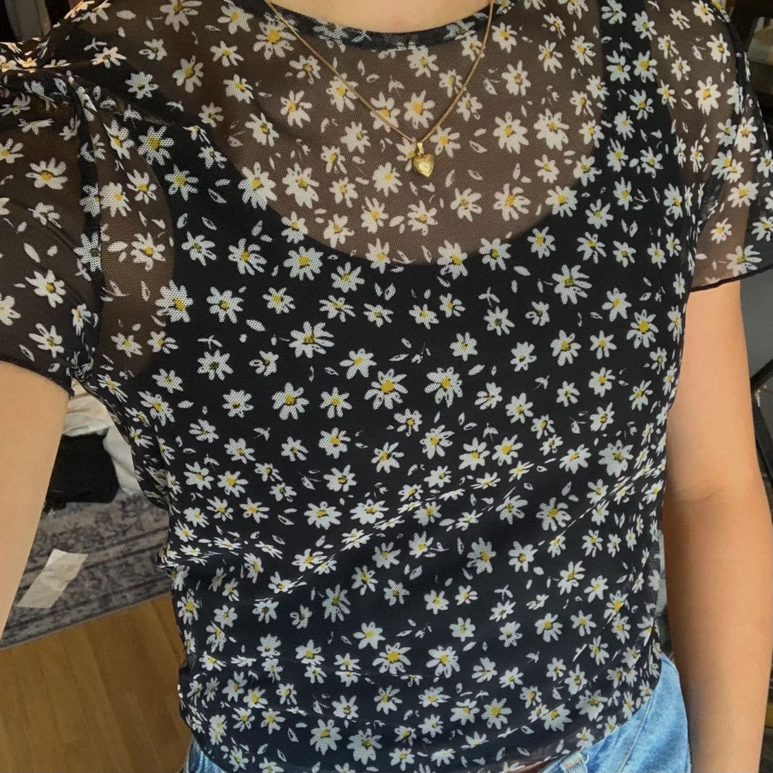 Super fin blommig topp! - 91