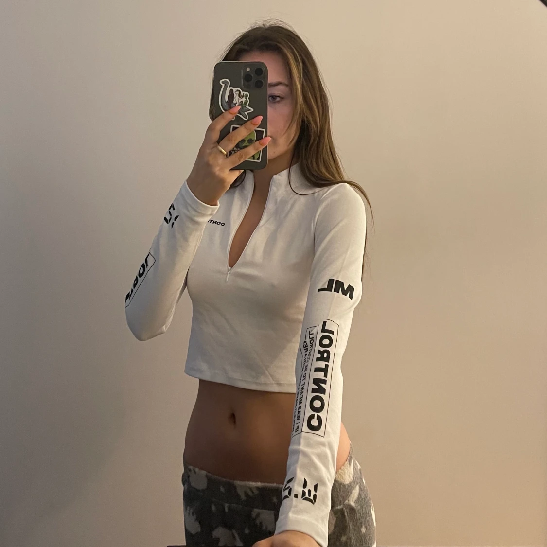 tröja med dragkedja  - 90