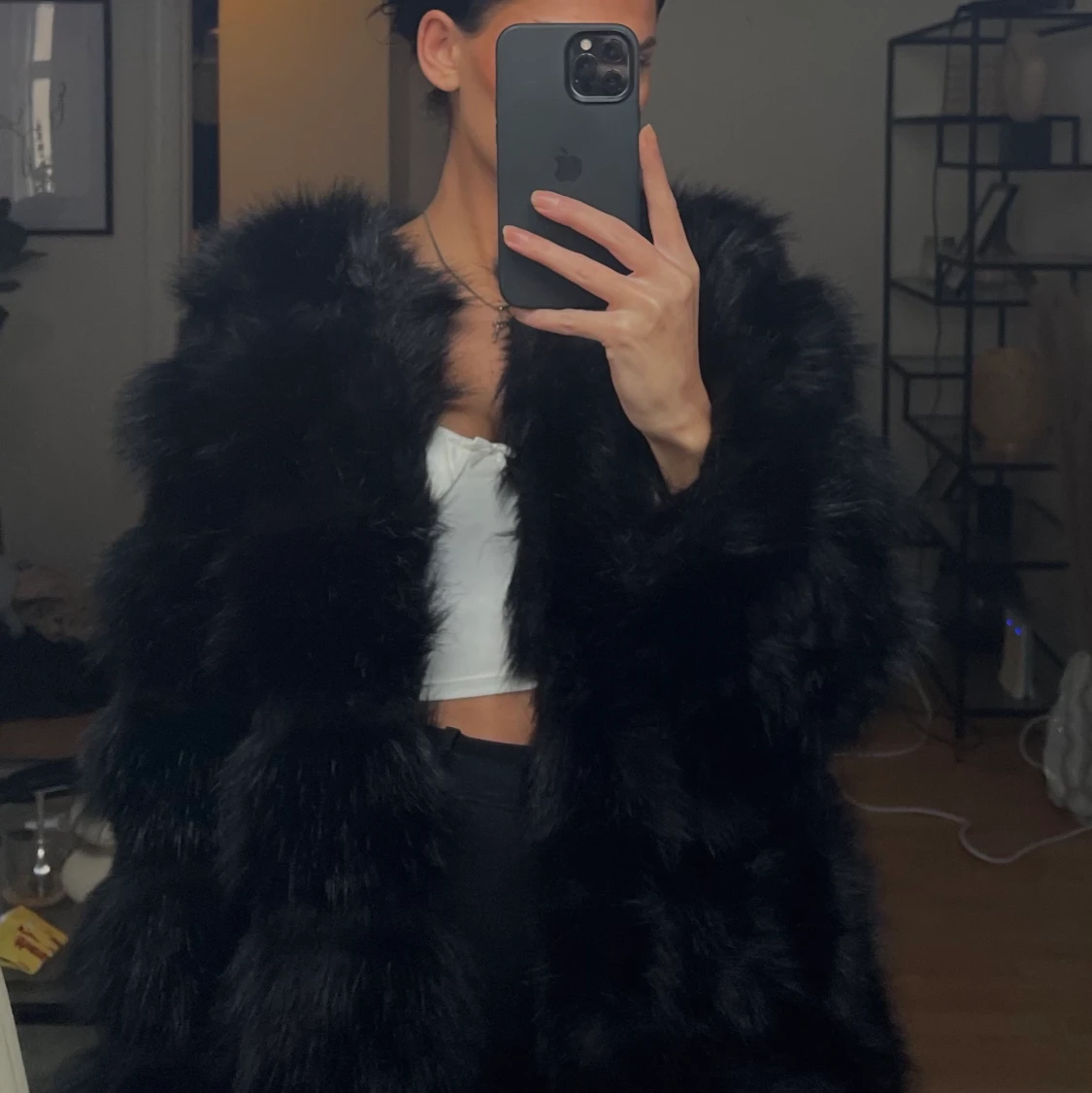 Faux Fur jacka  - 90