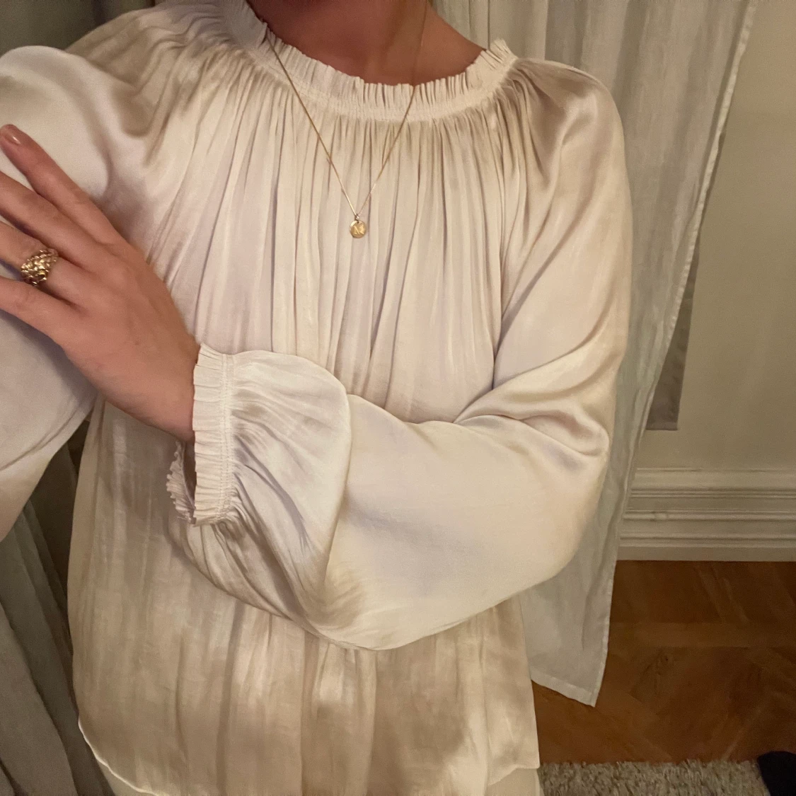 Rosa/beige blus - 90