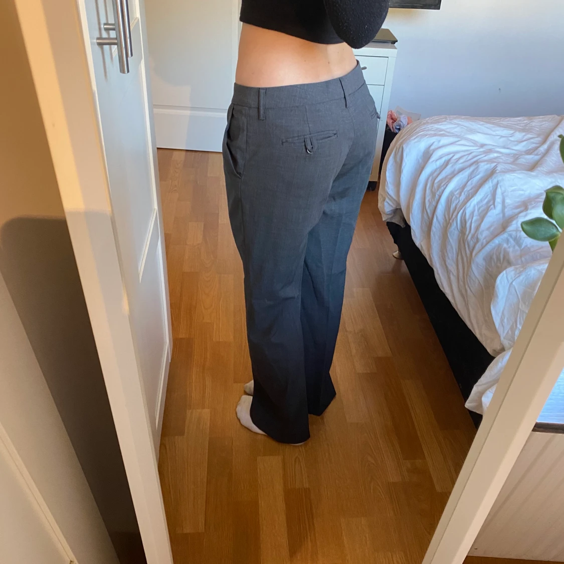 Lågmidjade kostymbyxor  - 91