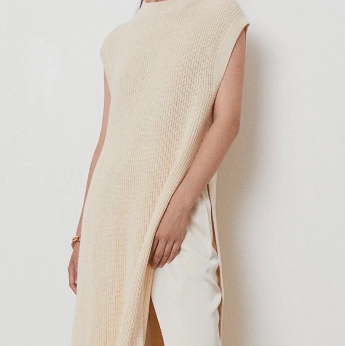 💕Lång stickad väst💕 - 90